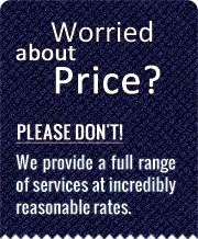Worried about prices? Please don't! We provide a full range of reupholstery services at incredibly reasonable rates.